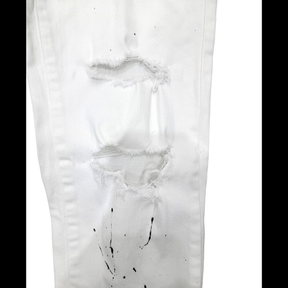 (M) Guess Paint Spatter Distressed Jeans (Mens) - Picture 4 of 13